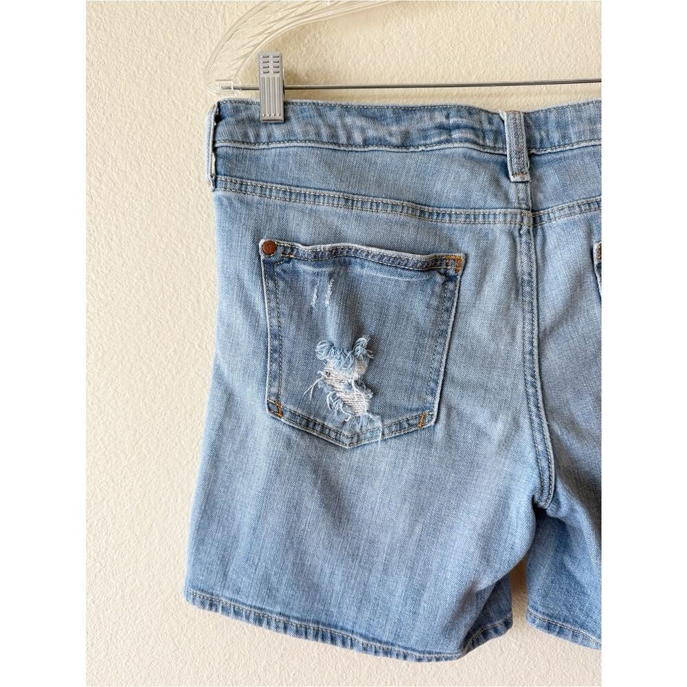 Anthropologie Pilcro Distressed Denim Cutoff Style Shorts Light Wash 30 - Picture 5 of 7